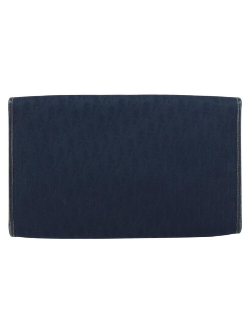 Authentic Christian Dior Trotter Canvas Chain Shoulder Bag Navy Gold - Picture 9 of 16